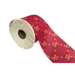 Vintage Calico Weatherproof Floral Ribbon Full Roll 25 yards Cottagecore Country